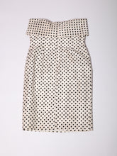 Load image into Gallery viewer, 1980&#39;s Bill Blass Polka Dot Strapless Dress