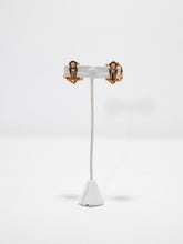 Load image into Gallery viewer, Natori Gold Tone Etched Clip Earrings