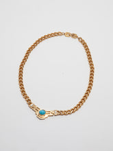 Load image into Gallery viewer, 1980 Givenchy Deco Southwestern Style Gold Tone Chain Necklace