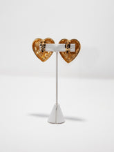 Load image into Gallery viewer, Vintage Butler &amp; Wilson Quilted Gold Heart Clip Earrings
