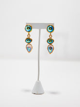 Load image into Gallery viewer, 1980&#39;s Norma Jean Aurora Glass Drop Earrings