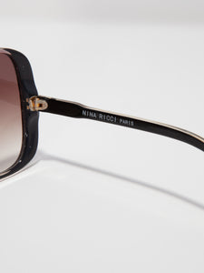 1960's Nina Ricci Black "N" Sunglasses