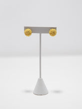 Load image into Gallery viewer, 1950&#39;s Yellow Enamel Dot Stud Earrings