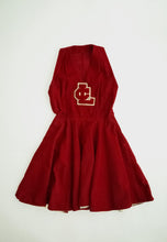 Load image into Gallery viewer, 1950's Red Corduroy Cheer Outfit