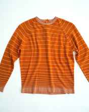 Load image into Gallery viewer, 1960's  Tangerine  Stripe Light Sweater