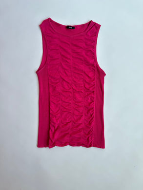 Hot Pink Hugo Boss Knit Stretch Tank Top