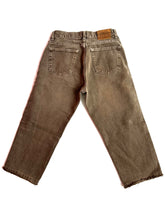 Load image into Gallery viewer, 1990&#39;s Cropped Faded Brown Straight Leg Jeans