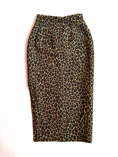 Leopard Print Maxi Skirt
