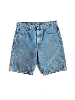 Levi's 505 Mid Wash Denim Skater Shorts
