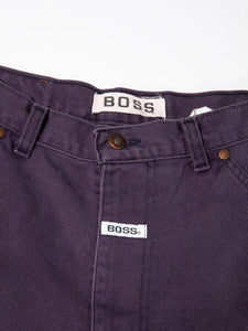 1990's Plum Boss Long Cotton Shorts