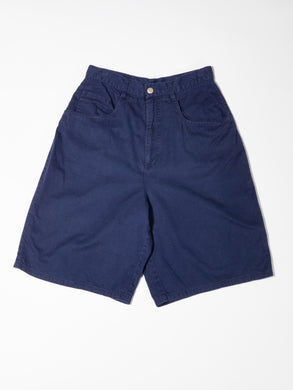 1990’s High Waisted Navy Long Shorts
