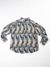 Load image into Gallery viewer, 1990&#39;s Todays News Silk Button Up