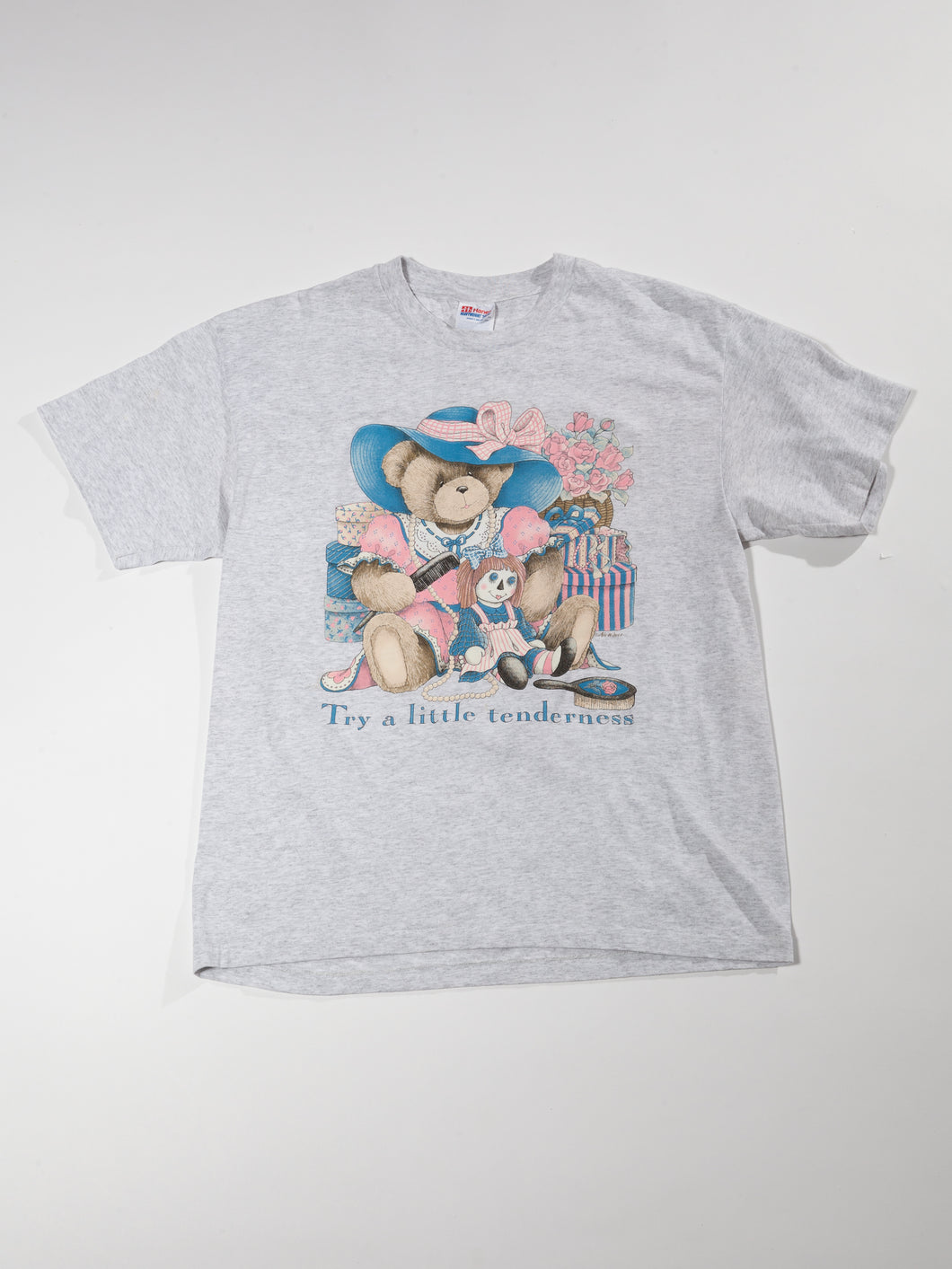 1990's Try A Little Tenderness Grey Graphic Tee