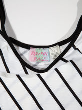 Load image into Gallery viewer, 1980&#39;s Black and White Stripe Romper
