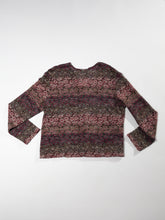 Load image into Gallery viewer, Late 1990&#39;s Mauve Floral Stretch Cardigan