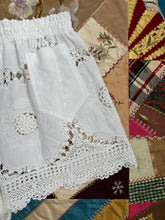 Load image into Gallery viewer, Sweet Juju White Crochet Sheer Linen Shorts