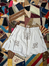 Load image into Gallery viewer, Sweet Juju Fleur de Lis  Cross Stitch Shorts XL-XXL