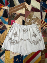 Load image into Gallery viewer, Sweet Juju Fleur de Lis  Cross Stitch Shorts XL-XXL