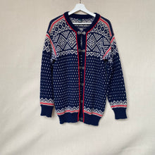 Load image into Gallery viewer, 1980&#39;s Dale of Norway Wool Navy Knit Cardigan Sweater