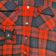 Load image into Gallery viewer, 1950&#39;s Brent Red Plaid Wool Button Down