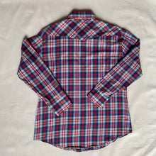 Load image into Gallery viewer, 1970&#39;s Western Button Down Red and Blue JC Penney