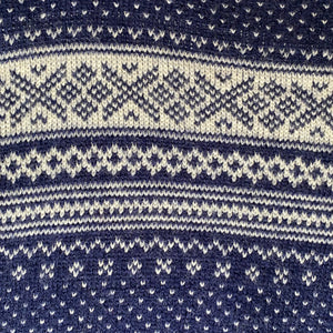 1980's Navy Norwegian Wool Sweater