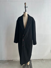 Load image into Gallery viewer, 1990&#39;s Perfect Plus Size Black Wool Coat