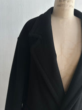 Load image into Gallery viewer, 1990&#39;s Perfect Plus Size Black Wool Coat