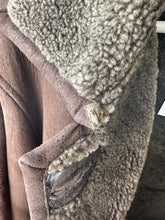 Load image into Gallery viewer, 1980&#39;s Dark Brown Shearling Coat