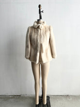 Load image into Gallery viewer, 1960&#39;s Rare White Mink Cropped Jacket