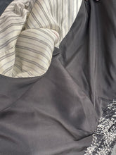 Load image into Gallery viewer, 1980&#39;s Long Gray Tweed Check Coat