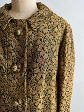 Load image into Gallery viewer, 1960&#39;s Holt Renfrew Gold Lurex Brocade Coat