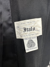 Load image into Gallery viewer, 1980&#39;s Black Wool Trench Coat