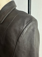 Load image into Gallery viewer, Late 1950&#39;s Chocolate Brown Long Deerskin Leather Jacket