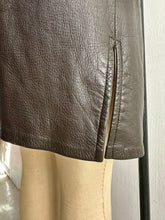 Load image into Gallery viewer, Late 1950&#39;s Chocolate Brown Long Deerskin Leather Jacket