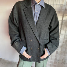 Load image into Gallery viewer, 1980&#39;s Mister Leonard Grey Blazer with Accent Silver Buttons