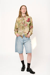 1990's Shady Baggy Light Wash Skater Long Jean Shorts