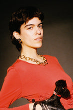 Load image into Gallery viewer, Nina Ricci Gold Tone Circle Necklace