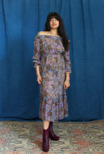 Load image into Gallery viewer, 1970's Simon Massey Sheer Printed Cotton Dress