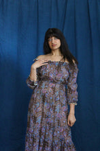 Load image into Gallery viewer, 1970's Simon Massey Sheer Printed Cotton Dress