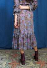 Load image into Gallery viewer, 1970's Simon Massey Sheer Printed Cotton Dress