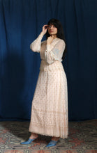 Load image into Gallery viewer, 1960's Champagne  Silk Diamond Maxi Dress