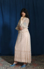 Load image into Gallery viewer, 1960's Champagne  Silk Diamond Maxi Dress