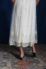 Load image into Gallery viewer, 1960's Cream Lace Sequin Bridal Dress