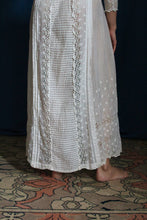 Load image into Gallery viewer, Antique White Sheer Cotton Lace Dress- Super Rare Large Size