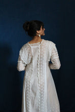 Load image into Gallery viewer, Antique White Sheer Cotton Lace Dress- Super Rare Large Size
