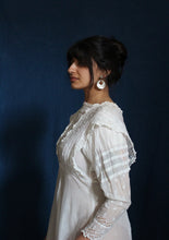 Load image into Gallery viewer, Antique White Sheer Cotton Lace Dress- Super Rare Large Size