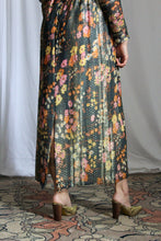 Load image into Gallery viewer, 1960's Lurex Floral Maxi Gown