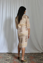Load image into Gallery viewer, 1980's Zandra Rhodes Silk Drop Waist Soft Pink Beaded Dress