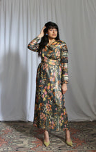 Load image into Gallery viewer, 1960's Lurex Floral Maxi Gown